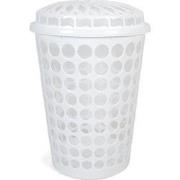 Wasmand kunststof kleur wit , inhoud 75 liter