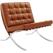 Expo fauteuil cognac premium leer