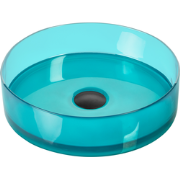Beliani TOLOSA - Wastafel-Transparant-Solid surface (geen glas)