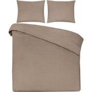 DoubleDry Dekbedovertrek 100% Natuurlijk Katoen - Eenpersoons 140x200/...