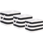Beliani DARQAB - Mand-Zwart-Polyester