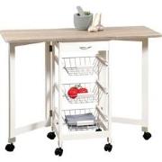 Keukentrolley op Wielen met Uitbreidbare bladen - 97x37x76 cm