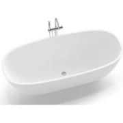Vrijstaand Solid Surface ligbad Nilo 170x72cm mat wit