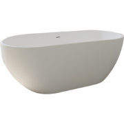 Vrijstaand composiet ligbad Rondo 170x80cm mat wit