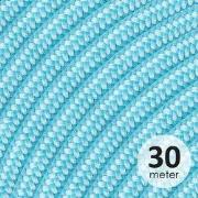ROL 30 Meter strijkijzersnoer BABYBLAUW 3X0.75mm