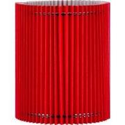 Papieren Gevouwen Lampenkap - Cilindrisch - Rood - ø20 x 24 cm - E27 f...
