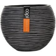 Vaas bol III Rib 17x14 zwart