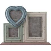 Clayre & Eef Fotolijst  10x15 cm Blauw Groen MDF Rechthoek Fotokader