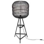 Clayre & Eef Vloerlamp  Ø 39x100 cm  Zwart Ijzer Staande Lamp