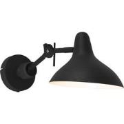 Anne Lighting - wandlamp - Kasket - zwart - metaal - leeslamp - E27 - ...