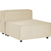 Beliani APRICA - Module Element-Beige-Kunstlinnen