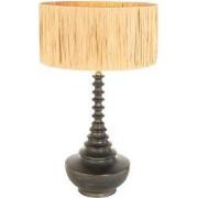 Anne Lighting - tafellamp - Bois - zwart - gras hout - Ø 40cm - E27 - ...