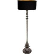 Anne Lighting - vloerlamp - Bois - zwart - hout linnen - Ø 50cm - E27 ...