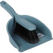 Mini stoffer en blik blauw