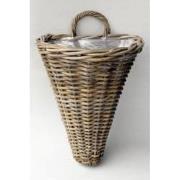 Wandhanger Rotan Grijs 30X26H37