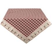 Clayre & Eef Tafelkleed  130x180 cm Rood Beige Katoen Rechthoek Ruit H...