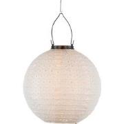 Solar lampion 25 cm wit/marrakesh