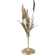 Clayre & Eef Kandelaar  16x16x45 cm Goudkleurig Ijzer Bladeren Kaarsen...