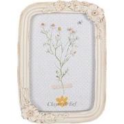 Clayre & Eef Fotolijst  10x15 cm Beige Kunststof Glas Rechthoek Fotoka...