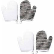 Handschoen voor exfoliatie met hennep en sisal - Set van 2