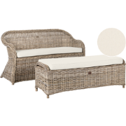 Beliani SUSUA - Tuinsofa-Natuurlijk-Rotan