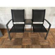 Sens-Line - Marseille tete-a-tete - 131x70x94cm - Staal