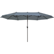 Beliani SIBILLA - Dubbele parasol-Grijs-Polyester
