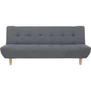 Beliani ALSTEN - Driezitsbank-Grijs-Polyester
