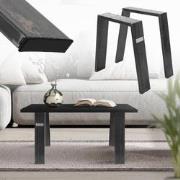 Set van 2 tafelpoten Bankrunners Loft 44x42 cm Industrieel profiel 8x2...