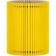 Papieren Gevouwen Lampenkap - Cilindrisch - Geel - ø20 x 24 cm - E27 f...