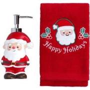 Bathroom set towel & soapdispenser giftbox kerstdeco