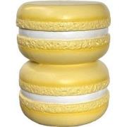 Poef Macaron - Zachtgeel - Ø38cm