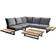 Yuwaa Loungeset Hoekset Vierkant Grijs