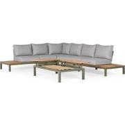 SUNS Memphis Loungeset 4-delig XL Light Antracite