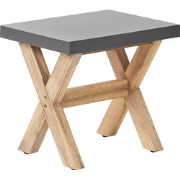 Beliani OLBIA - Tuinstoel-Grijs-Vezelcement