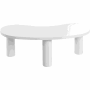 Beliani AUBURN - Salontafel-Wit-MDF
