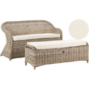 Beliani SUSUA - Tuinsofa-Natuurlijk-Rotan