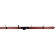 Clayre & Eef Wandkapstok 4 Haken Ski 172x8x12 cm Rood Hout Metaal