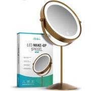 Make-Up Spiegel - Oplaadbaar - Goud - 1-10x Vergroting