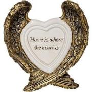 Clayre & Eef Wanddecoratie Vleugels 13 cm Goudkleurig Kunststof Home h...