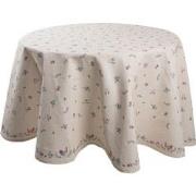 Clayre & Eef Tafelkleed  Ø 170 cm Beige Blauw Katoen Rond Kip en Haan ...