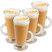 OTIX Latte Macchiato - Irish Coffee - Glazen - 280 ml - 4 Stuks - Thee...