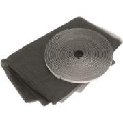 HIXA Raamhor - Zwart - 130x150cm - Gaas - Anti-insecten - Raamhor - De...