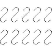 QUVIO Ophanghaken - RVS - zilver - S - 6,5 cm (h) - 10 stuks