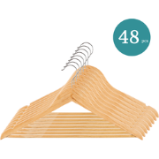 Nordix Kledinghangers - Set 48 stuks - Hout - Kleerhangers