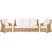 Beliani ALESSANO - Loungeset-Natuurlijk-Rotan