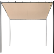 Beliani VIMINO - Tuin pergola-Beige-Polyester, Staal