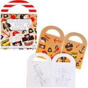 Decopatent 48 STUKS Piraten / Piraat Kleurboekjes met Stickers - Trakt...