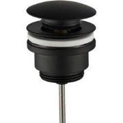 Luxe click waste afvoerplug 1" mat zwart