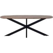 Eettafel Deens Ovaal - Bruin Hout - 180cm - Tafel Jordan